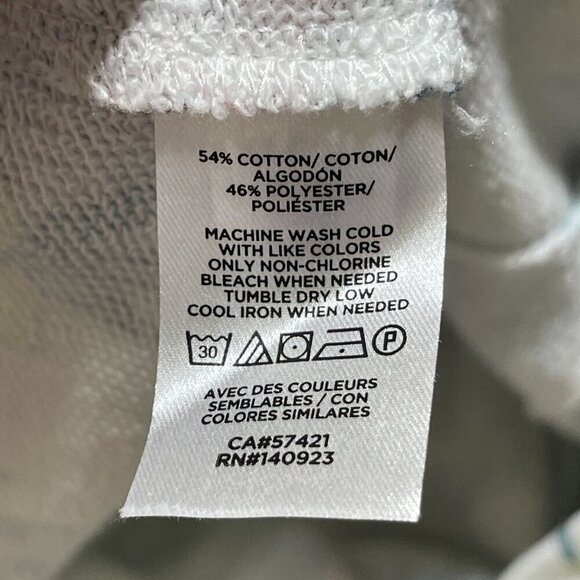 Lou & Grey Floral Sweatshirt Dress Short Sleeve Pink Yellow Cotton Size M Medium - Picture 8 of 8